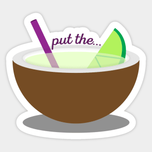 Lime and Coconut Sticker